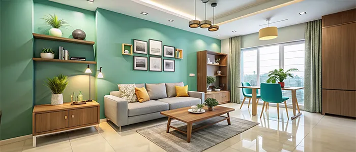 1 BHK, 2 BHK, 3 BHK, & 4 BHK Interior Designer in Noida Cost.